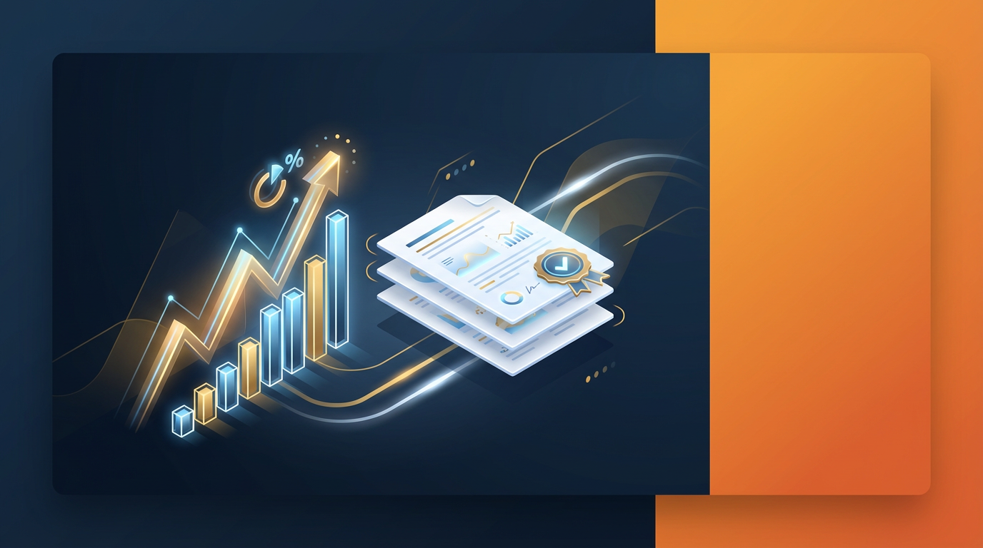 标桥咨询：数据趋势、标书文档与专业交付的视觉示意