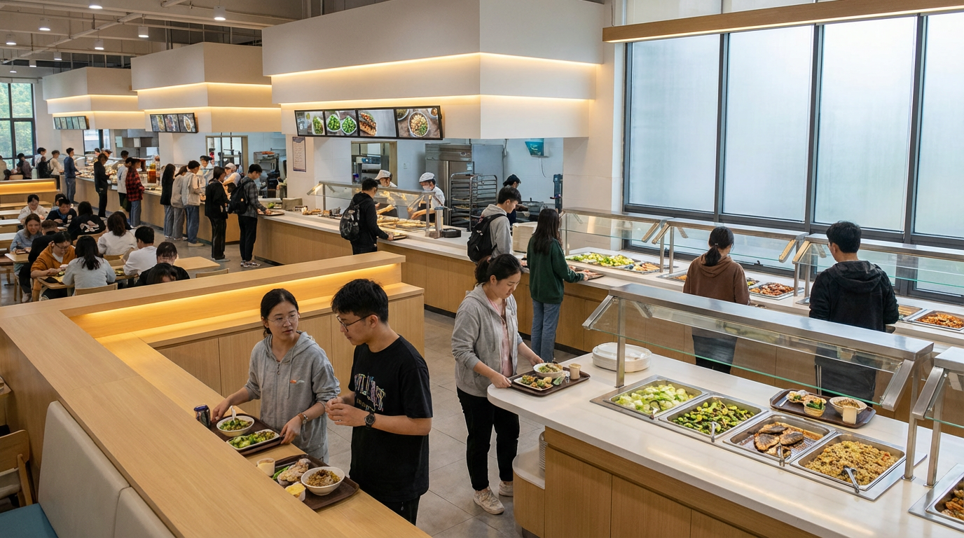 高校餐厅委托经营示意配图